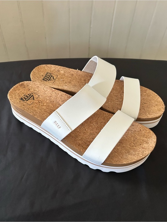 Reef Shoes - REEF Cushion Vista Hi Platform Sandals/White Cork/Size 10/NWOT